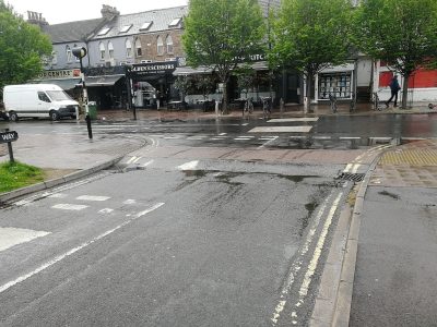 Pavement extensions in Oxford